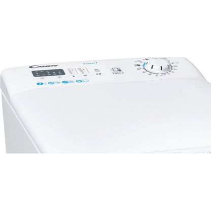 Masina de spalat rufe cu incarcare verticala Candy CST 27LET/1-S, 7 kg, 1200 rpm, Clasa E, programe Hygiene, Alb - EpicHome