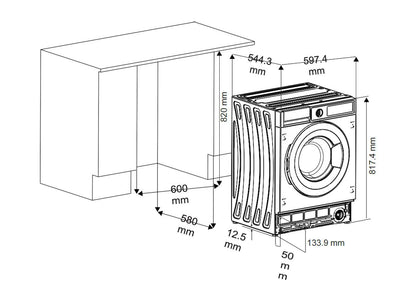 Masina de spalat rufe incorporabila Pyramis BIWMV 1200 - EpicHome