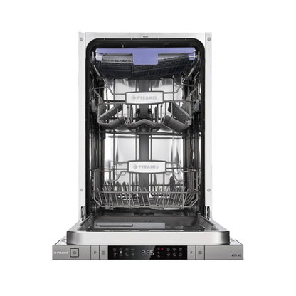 Masina de spalat vase Premium Pyramis 45FI HE, total incorporabila, 10 seturi, 8 programe, Clasa D, 45 cm - EpicHome