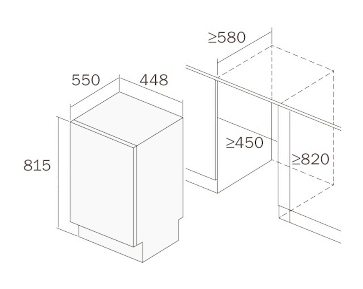Masina de spalat vase Premium Pyramis 45FI HE, total incorporabila, 10 seturi, 8 programe, Clasa D, 45 cm - EpicHome