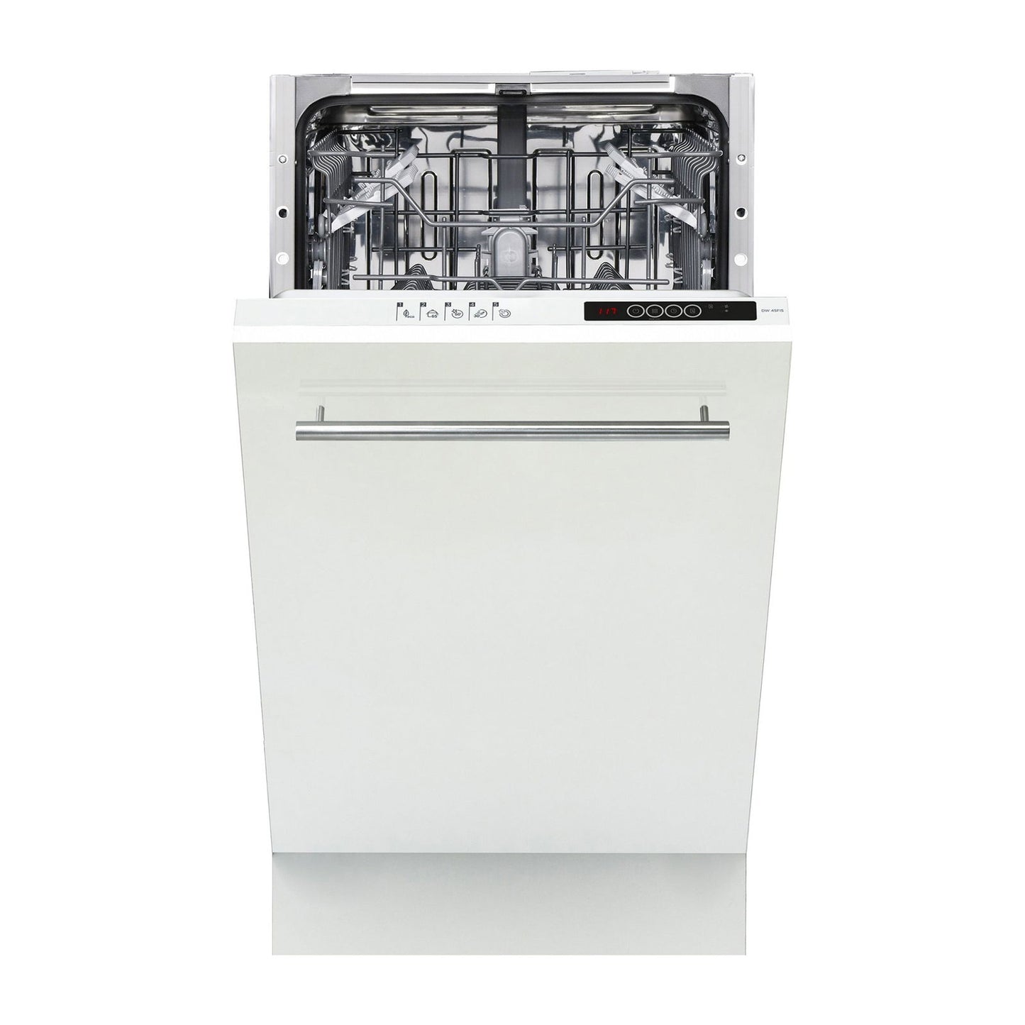 Masina de spalat vase Pyramis DW 45FI5, total incorporabila, 10 seturi, 5 programe, Clasa E, 45 cm - EpicHome.ro