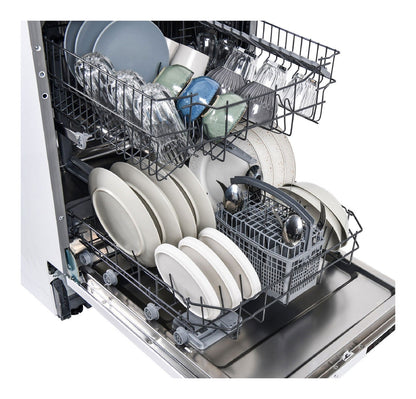 Masina de spalat vase Pyramis DW 60FI5, total incorporabila, 12 seturi, 6 programe, Clasa E, 60 cm - EpicHome.ro