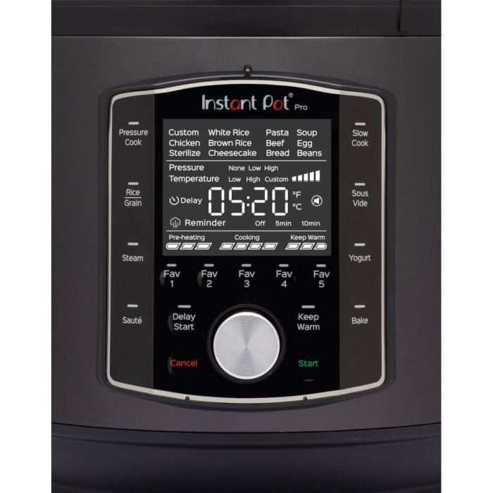 Multicooker Instant Pot Pro 6, 1200 W, 11 programe, 28 presetari, 6 L, Panou digital, Negru - EpicHome