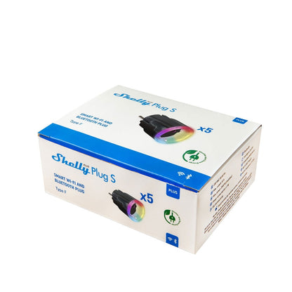 Pachet 5 prize smart Shelly Plus Plug S, Wi-Fi, cu monitorizare consum - EpicHome.ro