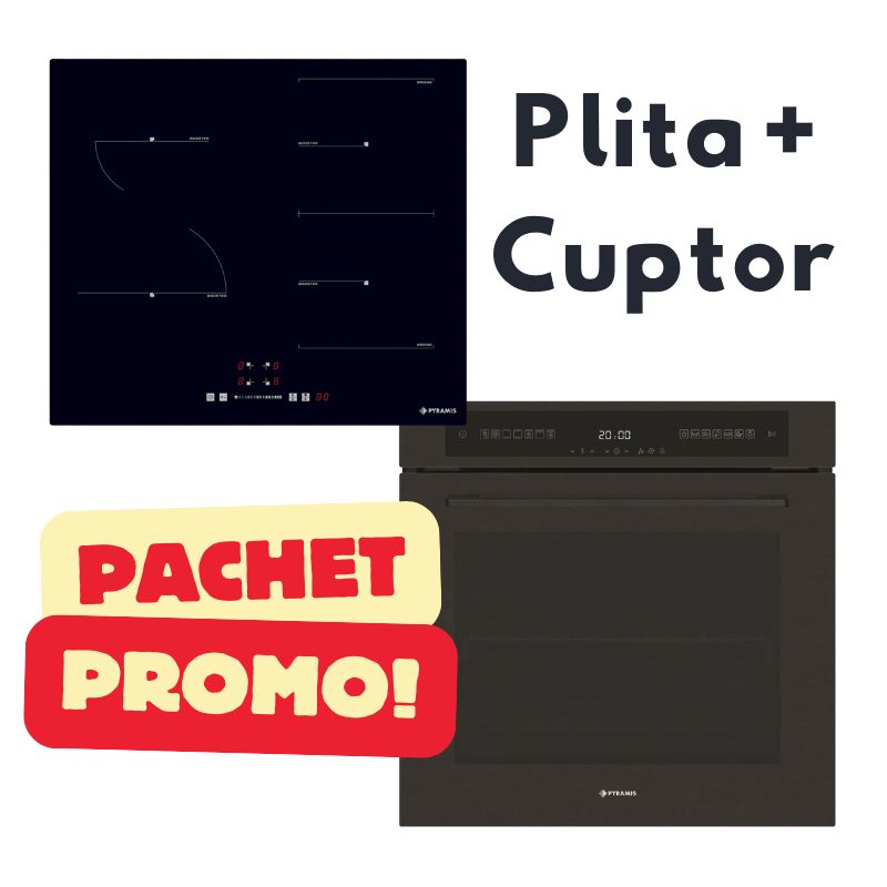 Pachet PROMO plita pe inductie (PHI62432FMB) + cuptor eletric (PO78123010BL?) - EpicHome