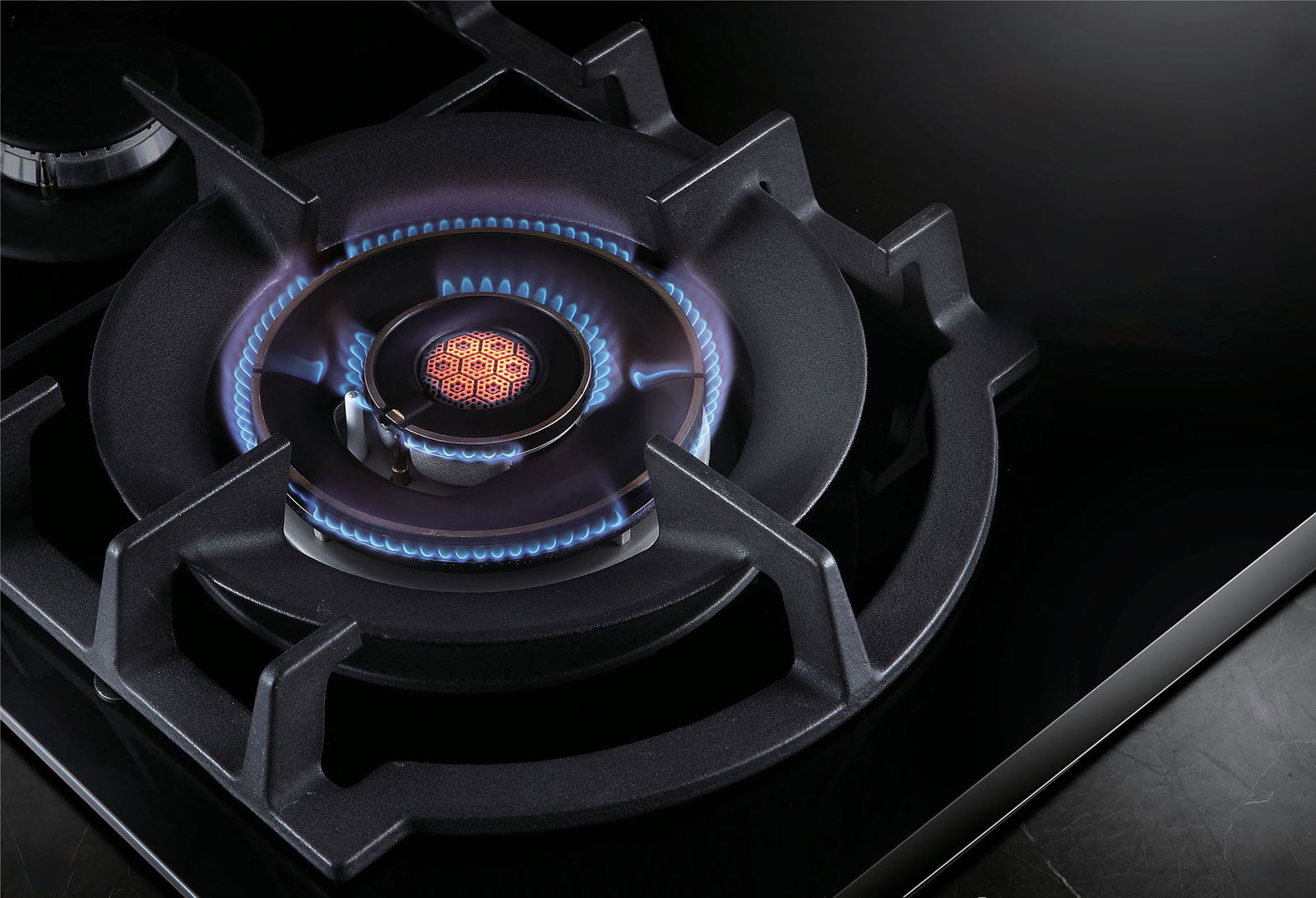 Pachet Plita Wok + Cuptor electric | Plita pe gaz Pyramis 2.0 Wok HONEY Comb Black Glass + Cuptor electric Pyramis PO78094010EBL? Full Black Glass - EpicHome