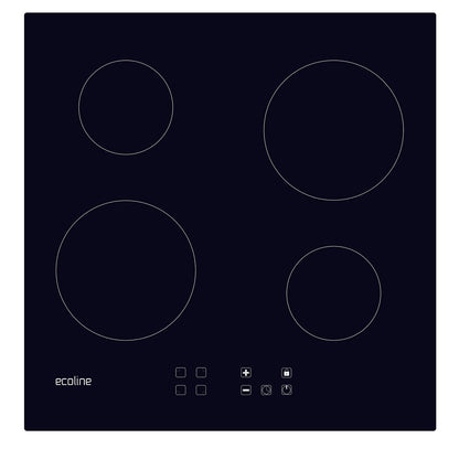 Plita vitroceramica Pyramis Ecoline 60BCBC, 2 zone de gatit, 9 trepte de putere, 58x51 cm - EpicHome.ro