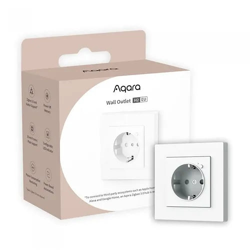 Priza smart Aqara Wall Outlet H2, Zigbee, incastrabila - EpicHome.ro