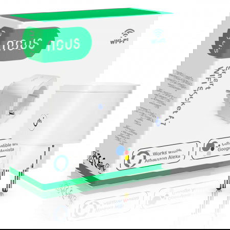 Priza smart Nous A7, Wi-Fi, 16A/3680W, protectie supratensiune - EpicHome.ro