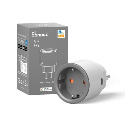 Priza smart Sonoff S60TPF, 16A, Wi-Fi, cu monitorizare consum - EpicHome.ro
