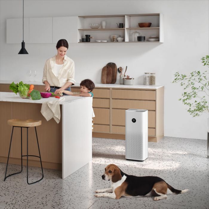 Purificator de aer Xiaomi Smart Air Purifier 4 Pro BHR5056EU, 60 m², Filtru de carbon, Afisaj OLED, Control prin aplicatie, Senzor PM2.5, PM10, Nivel zgomot 64 dB, Alb - EpicHome