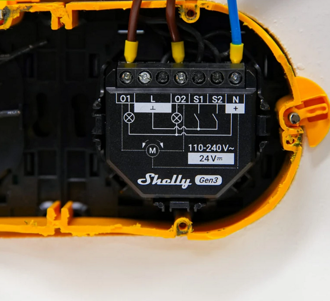 Releu inteligent Shelly 2PM GEN3, 2 canale, monitorizare consum, WiFi, Bluetooth, 2x10A - EpicHome