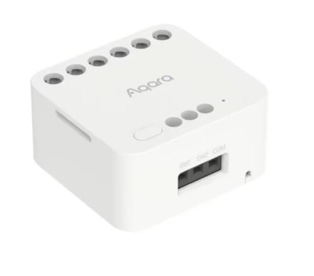 Releu inteligent cu 2 canale Aqara Dual Relay Module T2, Zigbee, monitorizare consum, dry contact - EpicHome