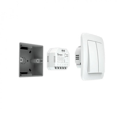Releu smart Sonoff Dual R3, Wireless, 2 canale, Alb - EpicHome.ro