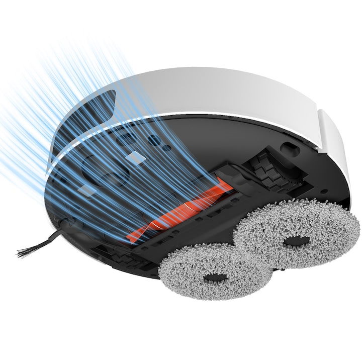 Robot de aspirare Xiaomi S20+ BHR8158EU, 5200mAh, 6000Pa, recipient praf 450ml, recipient apa 290ml, alb - EpicHome