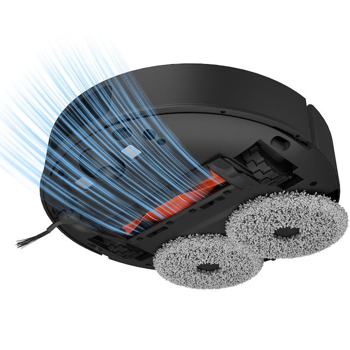 Robot de aspirare Xiaomi S20+ BHR8158EU, 5200mAh, 6000Pa, recipient praf 450ml, recipient apa 290ml, negru - EpicHome