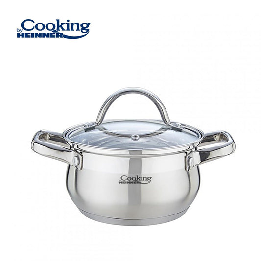 Semioala INOX+CAPAC 18 X 10.5cm 2.6L, Amira, Cooking by Heinner - EpicHome