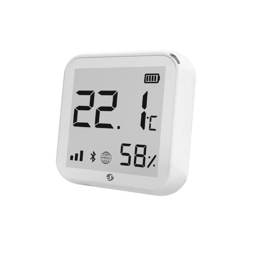 Senzor de temperatura si umiditate Shelly Plus H&T, ecran E-ink, WiFi - EpicHome.ro