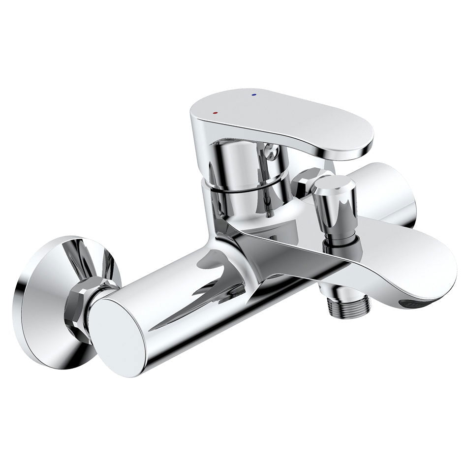 Set baterii baie Pyramis Smartline SALT, lavoar, cada si dus, alama (bronz), finisaj cromat, cartus cu disc ceramic - EpicHome.ro