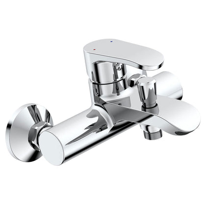 Set baterii baie Pyramis Smartline SALT, lavoar, cada si dus, alama (bronz), finisaj cromat, cartus cu disc ceramic - EpicHome.ro