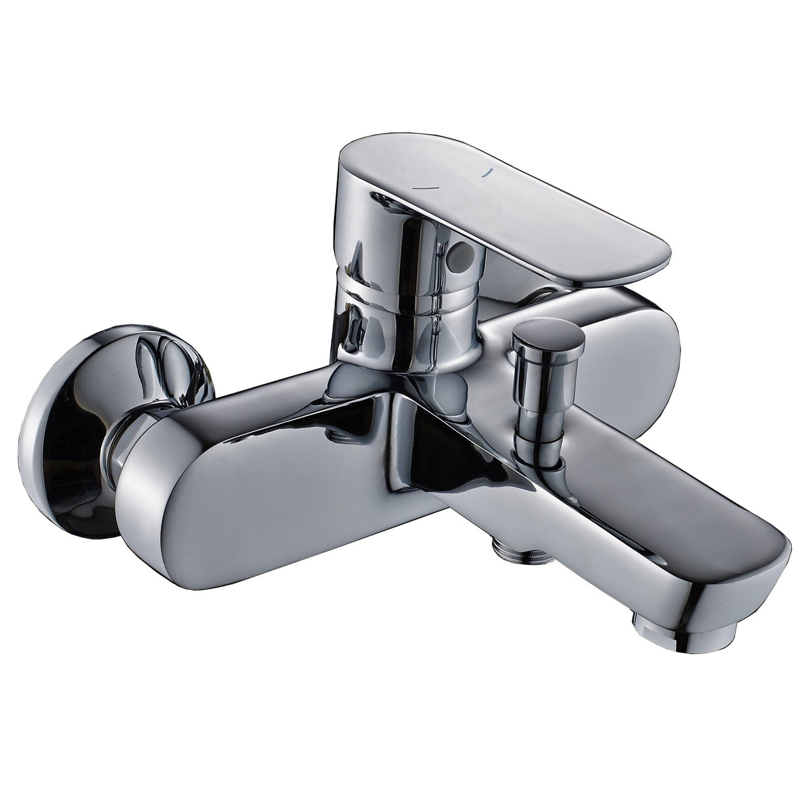 Set baterii baie Pyramis Smartline VENT, lavoar, cada si dus, alama (bronz), finisaj cromat, cartus cu disc ceramic - EpicHome.ro