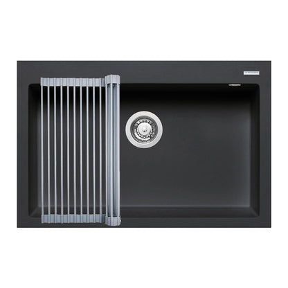 Set chiuveta granit Pyramis ISTROS 76x50cm si suport multifunctional ROLL UP - EpicHome