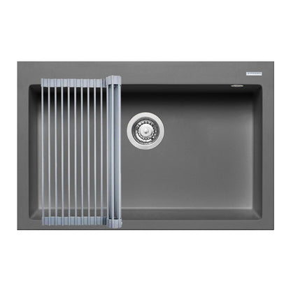 Set chiuveta granit Pyramis ISTROS 76x50cm si suport multifunctional ROLL UP - EpicHome