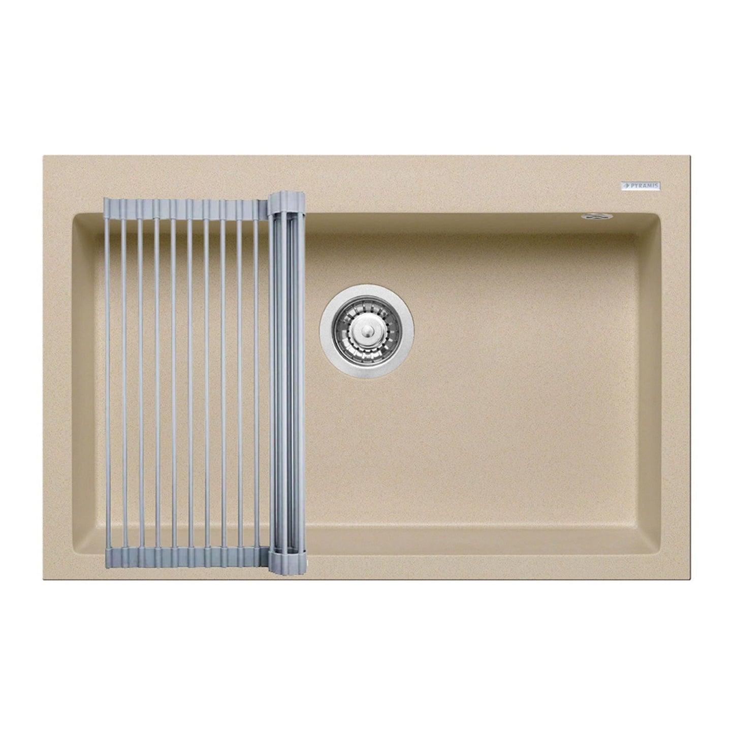 Set chiuveta granit Pyramis ISTROS 76x50cm si suport multifunctional ROLL UP - EpicHome