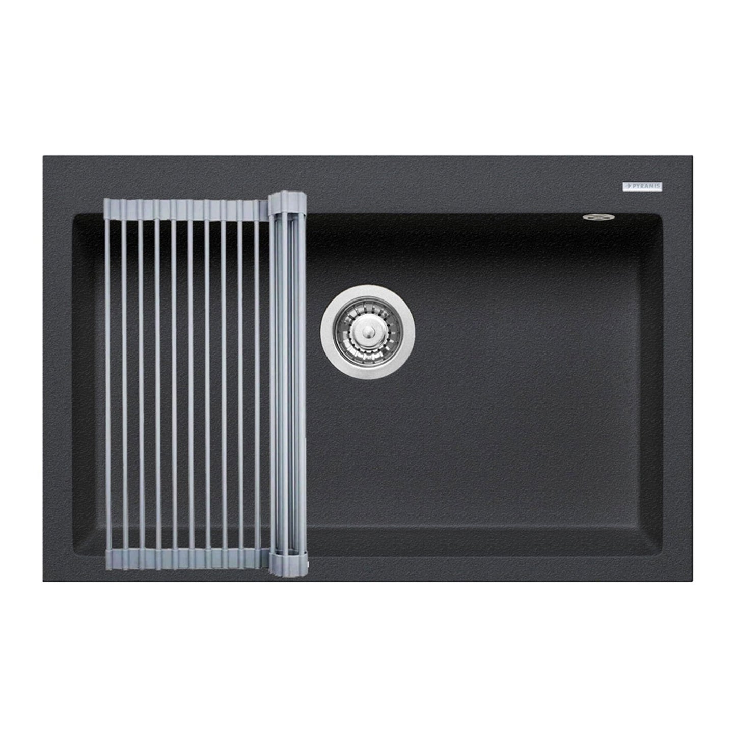 Set chiuveta granit Pyramis ISTROS 76x50cm si suport multifunctional ROLL UP - EpicHome