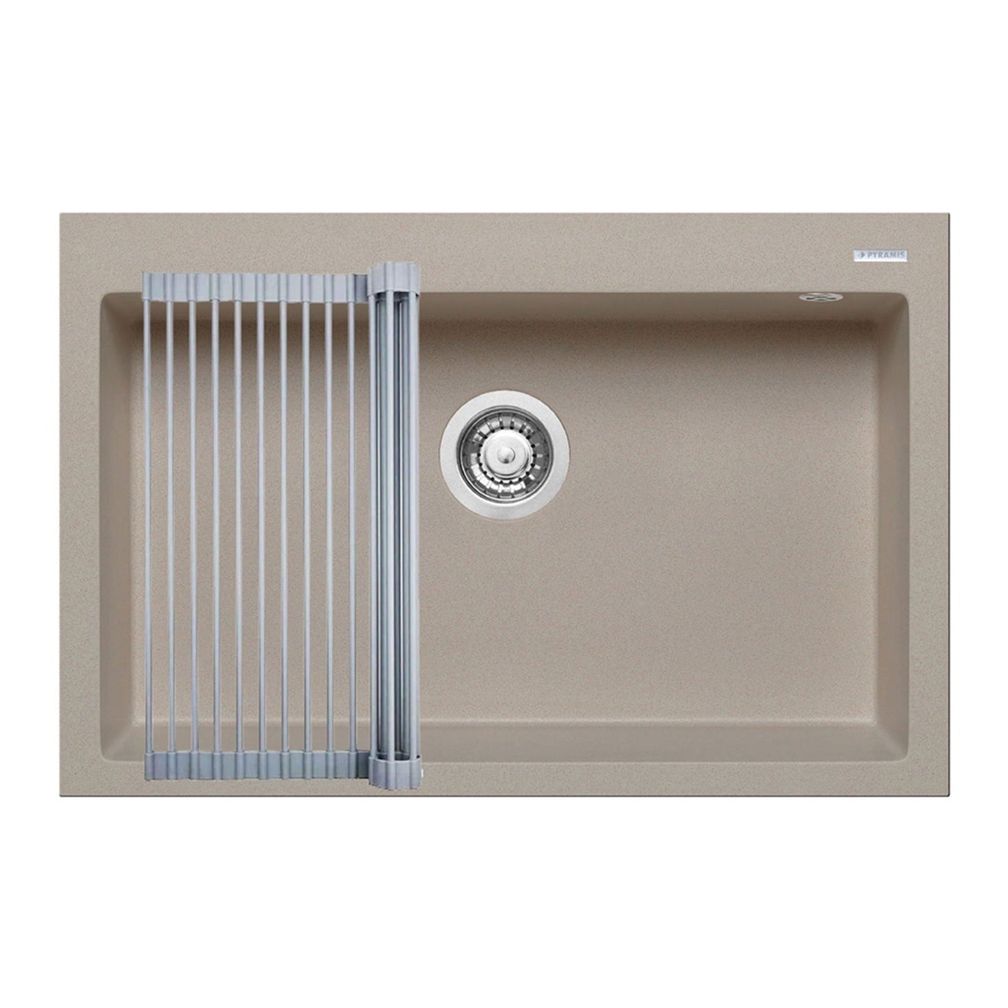 Set chiuveta granit Pyramis ISTROS 76x50cm si suport multifunctional ROLL UP - EpicHome