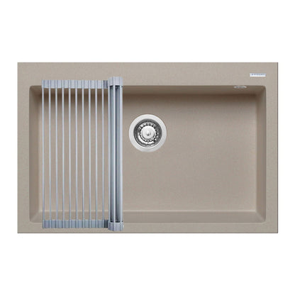 Set chiuveta granit Pyramis ISTROS 76x50cm si suport multifunctional ROLL UP - EpicHome