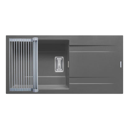 Set chiuveta granit Pyramis KARTESIO 100x50cm si suport multifunctional ROLL UP - EpicHome