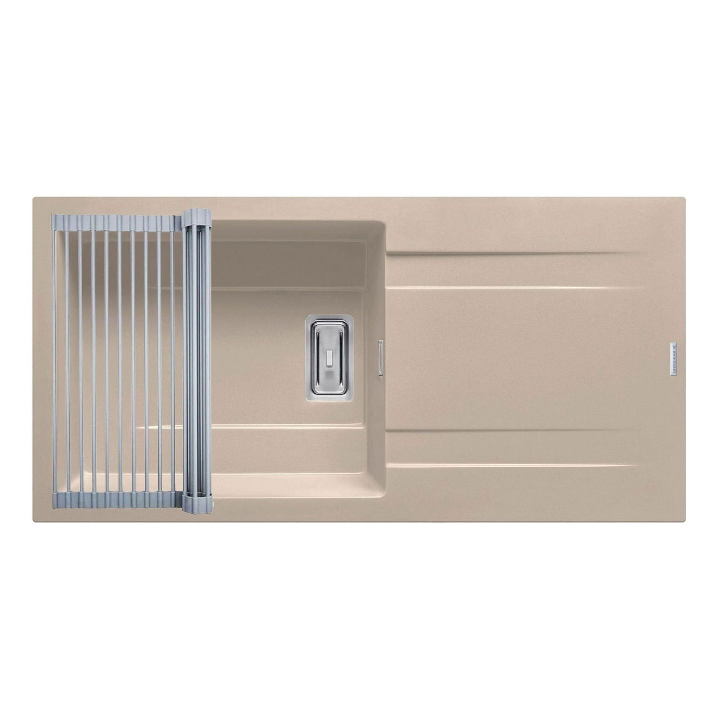 Set chiuveta granit Pyramis KARTESIO 100x50cm si suport multifunctional ROLL UP - EpicHome