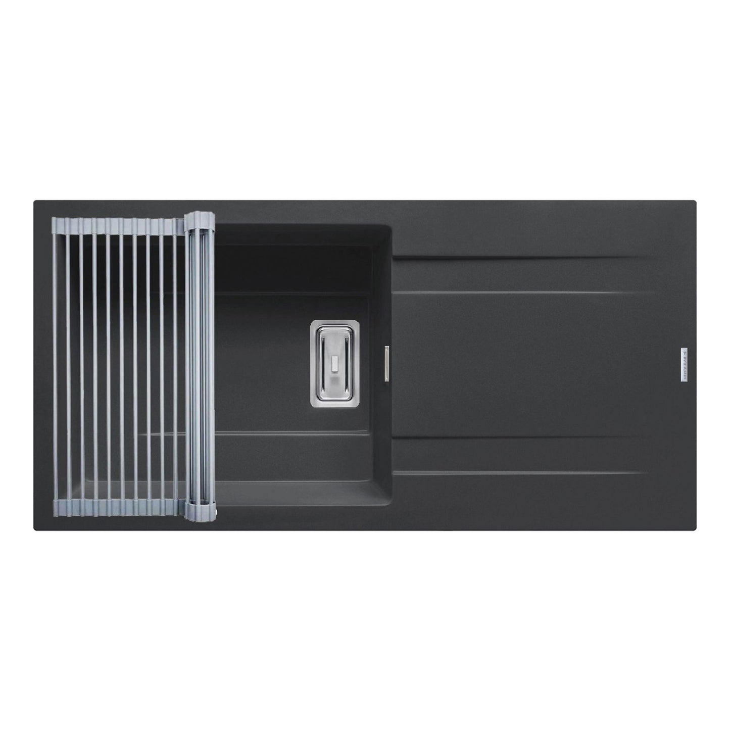 Set chiuveta granit Pyramis KARTESIO 100x50cm si suport multifunctional ROLL UP - EpicHome