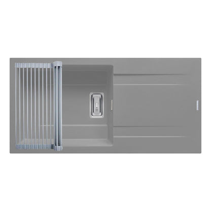 Set chiuveta granit Pyramis KARTESIO 100x50cm si suport multifunctional ROLL UP - EpicHome