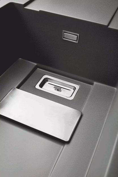 Set chiuveta granit Pyramis KARTESIO 100x50cm si suport multifunctional ROLL UP - EpicHome