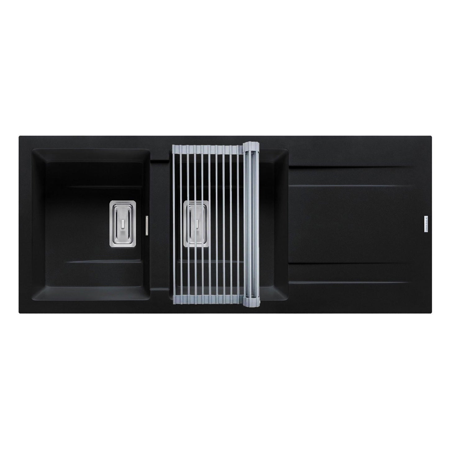 Set chiuveta granit Pyramis KARTESIO 116x50cm si suport multifunctional ROLL UP - EpicHome