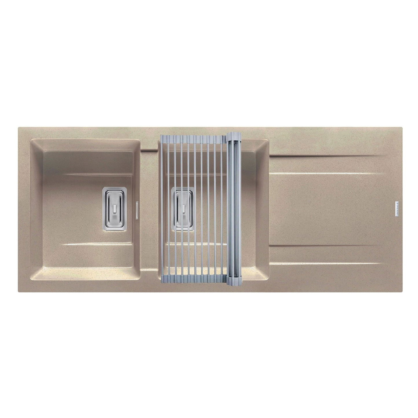 Set chiuveta granit Pyramis KARTESIO 116x50cm si suport multifunctional ROLL UP - EpicHome