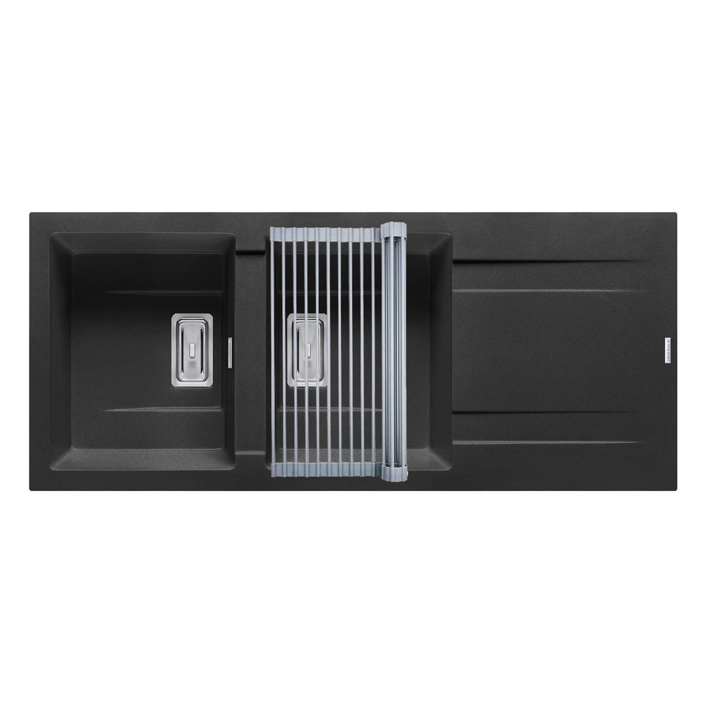 Set chiuveta granit Pyramis KARTESIO 116x50cm si suport multifunctional ROLL UP - EpicHome