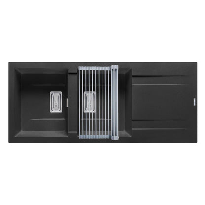 Set chiuveta granit Pyramis KARTESIO 116x50cm si suport multifunctional ROLL UP - EpicHome