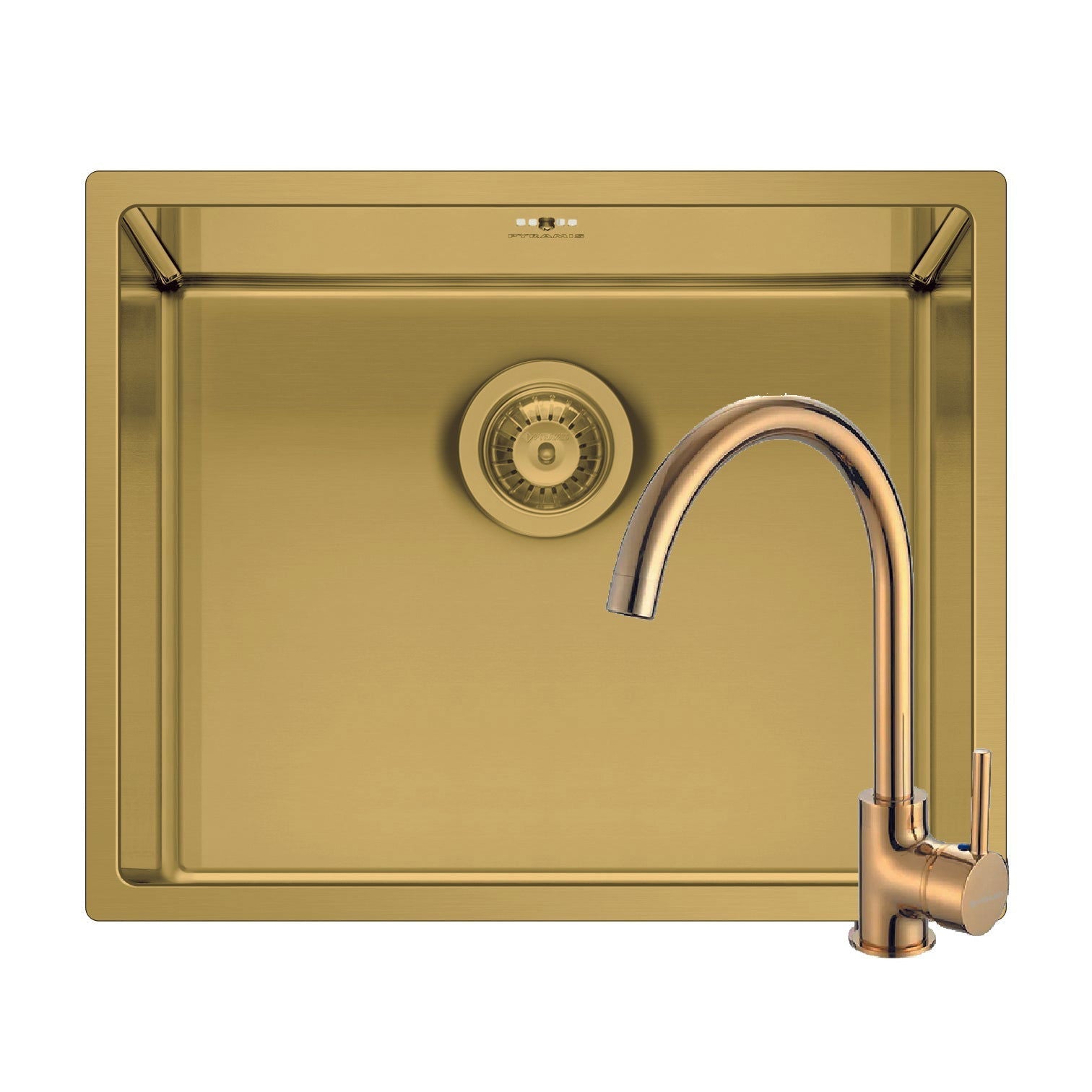 Set chiuveta inox Pyramis ASTRIS COLORA 50x40cm si baterie ECO BELLO - EpicHome