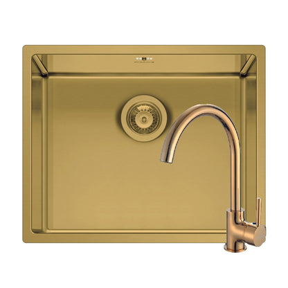 Set chiuveta inox Pyramis ASTRIS COLORA 50x40cm si baterie ECO BELLO - EpicHome