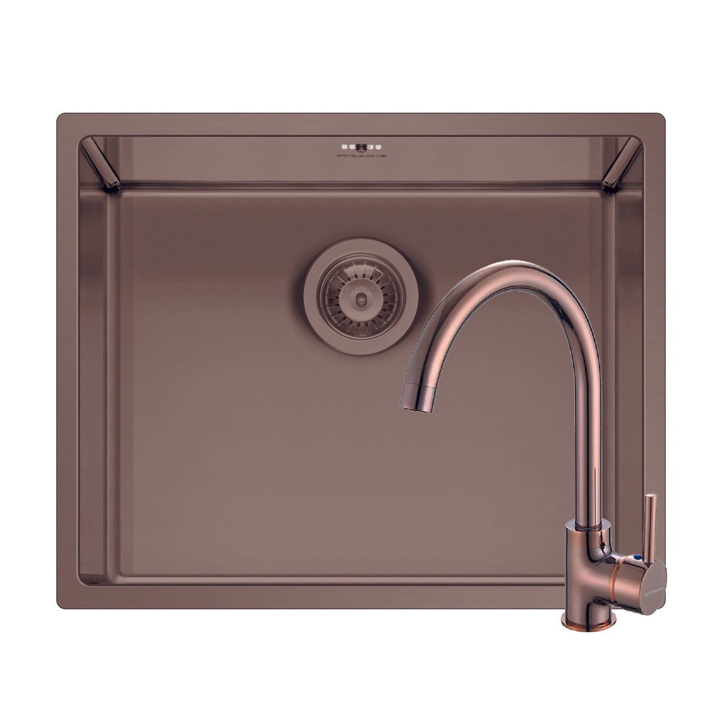 Set chiuveta inox Pyramis ASTRIS COLORA 50x40cm si baterie ECO BELLO - EpicHome