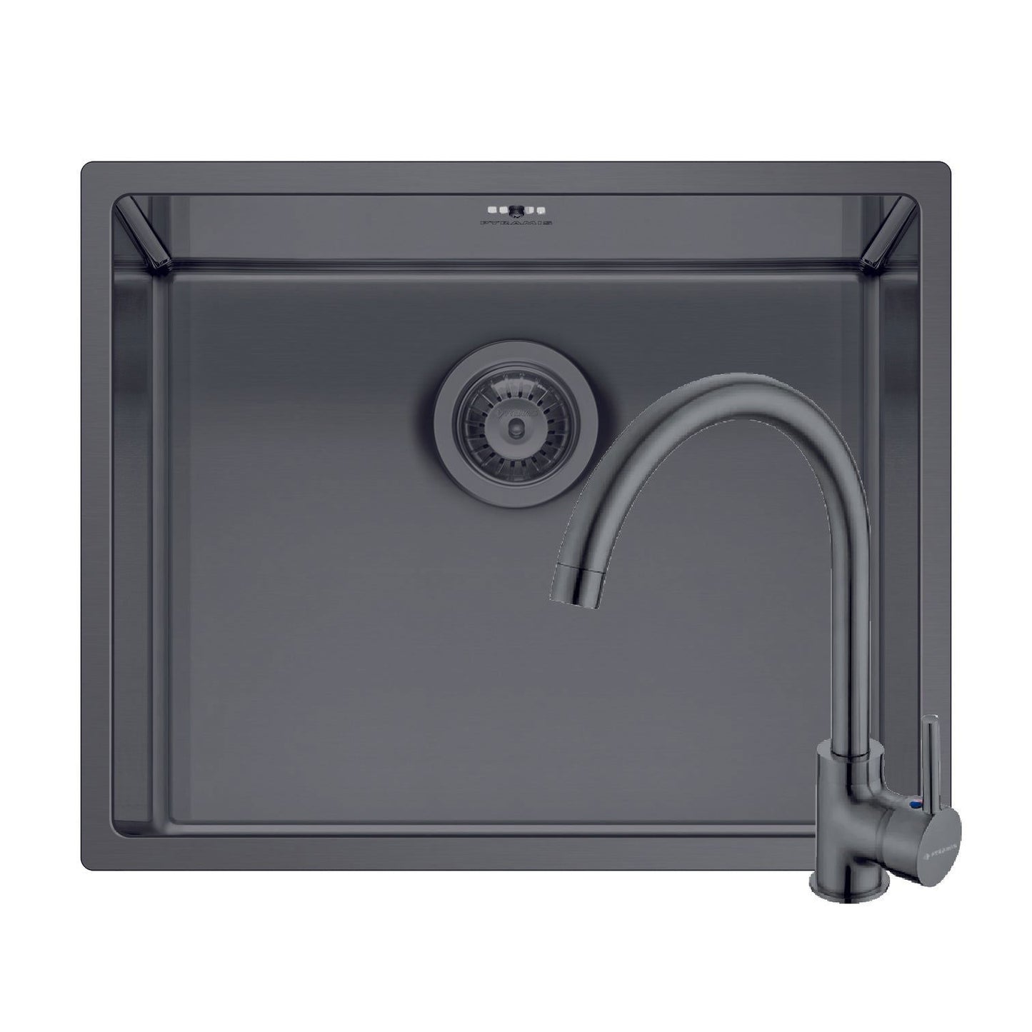 Set chiuveta inox Pyramis ASTRIS COLORA 50x40cm si baterie ECO BELLO - EpicHome