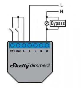 Shelly Bypass R2 (accesoriu pentru Shelly 1L si Shelly Dimmer 2) - EpicHome.ro