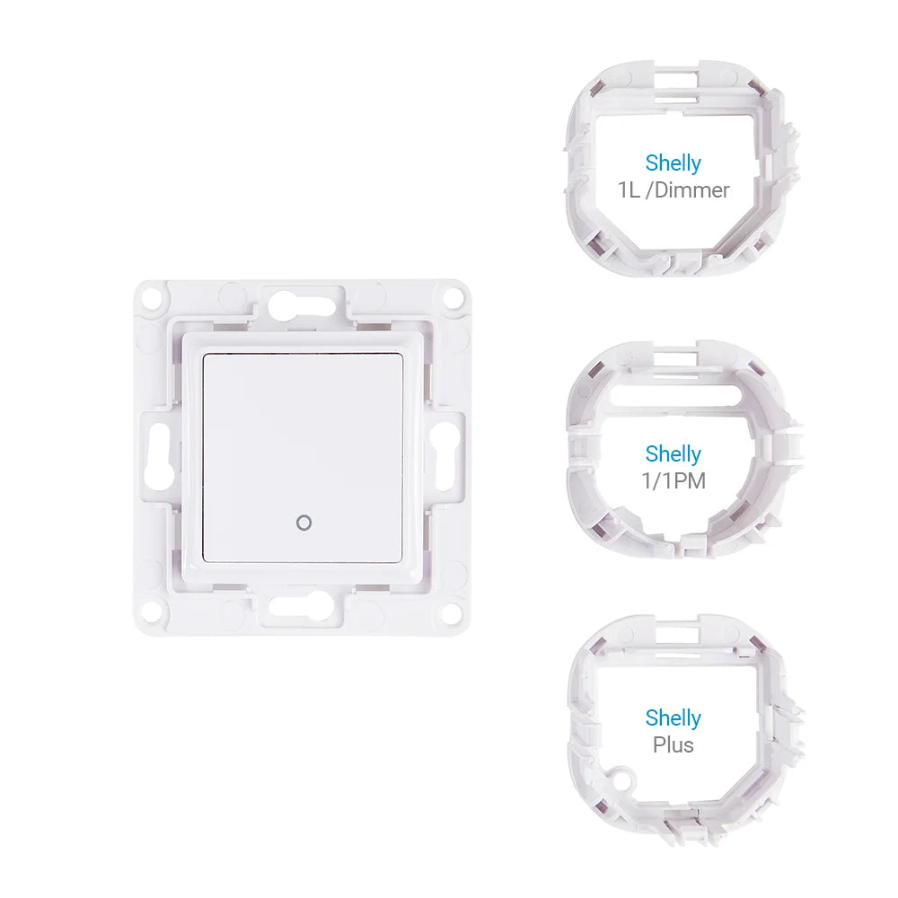 Shelly Wall Switch 1, alb - necesita releu Shelly - EpicHome.ro