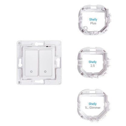 Shelly Wall Switch 2, alb - necesita releu Shelly - EpicHome.ro