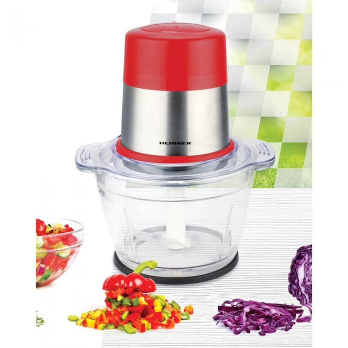 Tocator de legume Heinner Cayenne 1 HMC-D300RD, 300W, 1 L, 2 viteze, Rosu - EpicHome