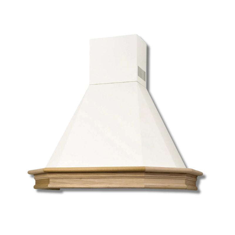 Hota decor Pyramis Rustic Chimney CHR117N, 1 motor turbo, 60cm, lemn natur, 440m³h